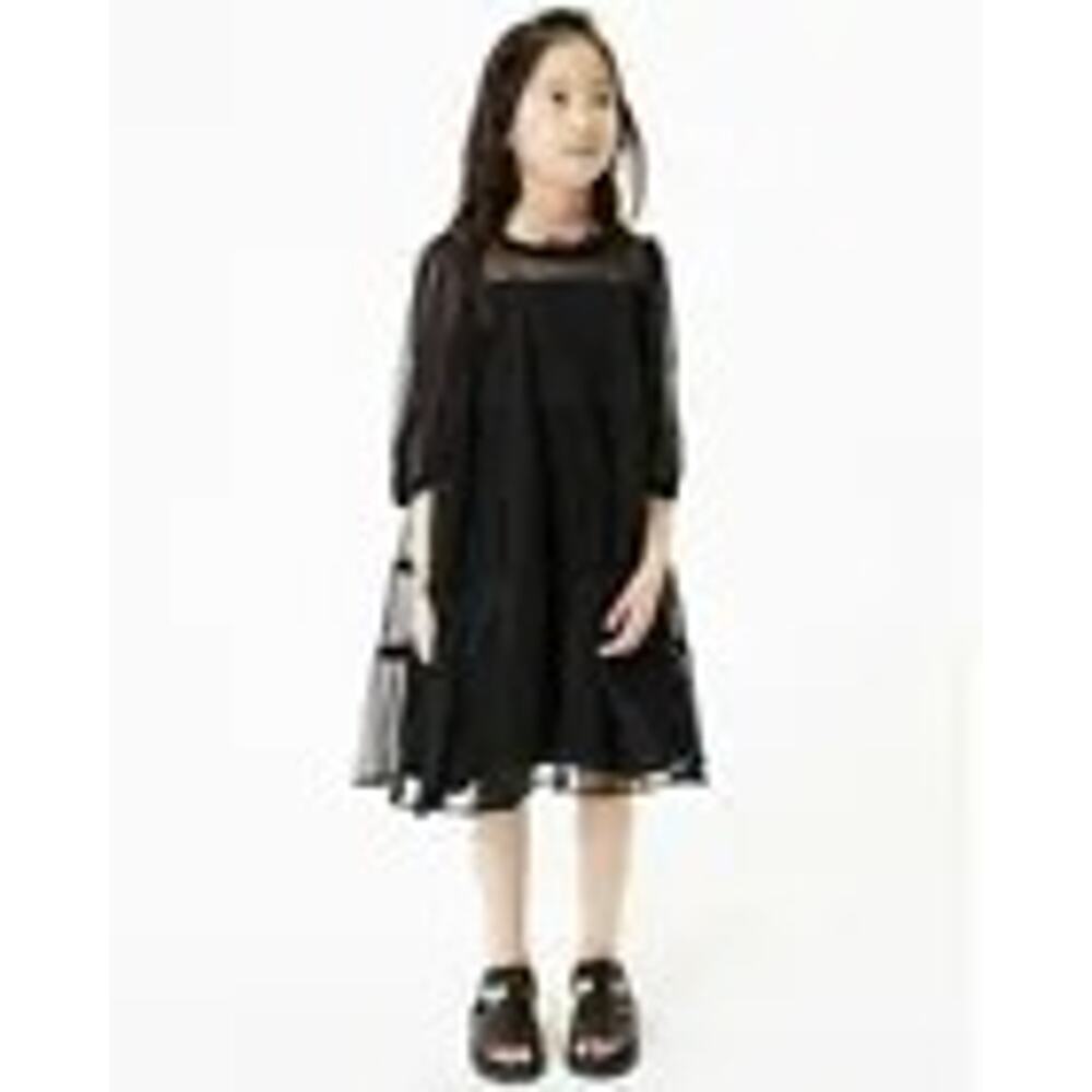 NEXT Girls Black Tiered Mesh Tulle Dress – Size 3